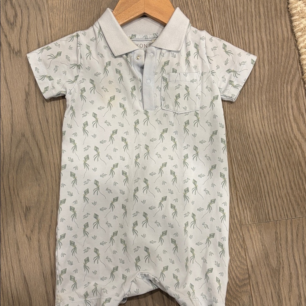 Fixoni Clothing Light Blue Baby Romper | 12m